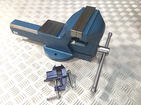 Vires 175mm Steel Bench Vice c/w free Table Vice