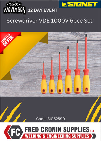 Signet 6pc electricians screwdriver set