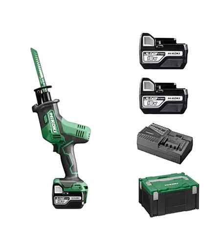 Hikoki Reciprocating Saw with Batteries