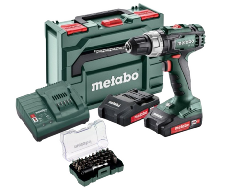 METABO COMBI DRILL SB 18 L KIT & FREE 32 PIECE BIT BOX