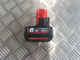 MILWAUKEE 12VOLT BATTERY 6.0ah