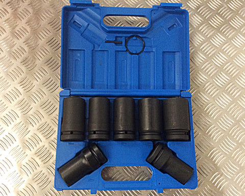 1” DRIVE 7 PIECE IMPACT SOCKET SET