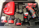 MILWAUKEE 12v DRIVER WITH CHUCK ATTACHMENTS