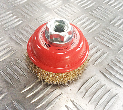 75mm CUP TYPE ROTARY WIRE BRUSH