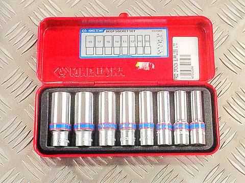 KING TONY 3/8” DRIVE DEEP SOCKETS