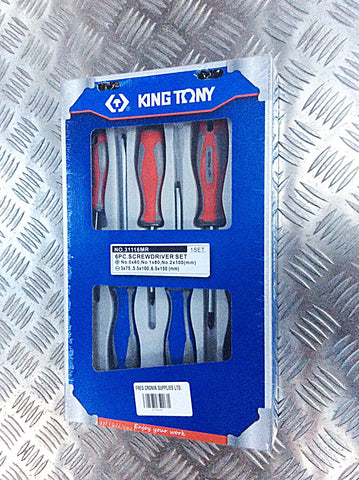 KING TONY 6pc SCREWDRIVER SET