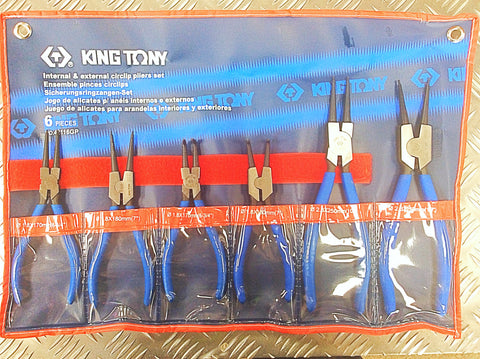 KING TONY 6PC CIRCLIP PLIER SET