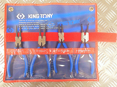 KING TONY 4PC CIRCLIP PLIER SET