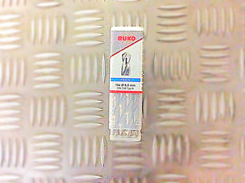 RUKO 6.5mm GROUND DRILL BIT PACK OF 10
