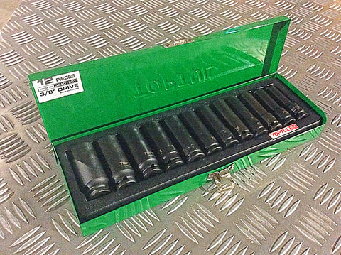 TOPTUL 3/8” DRIVE IMPACT SOCKET SET