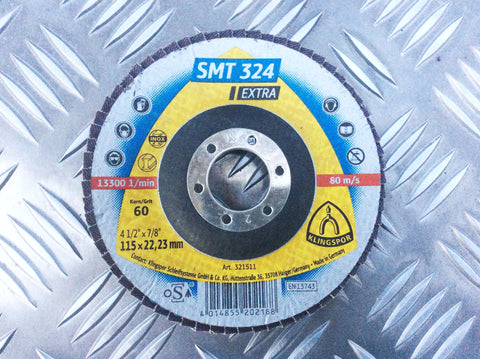 KLINGSPOR 115mm FLAP DISK GRIT 60