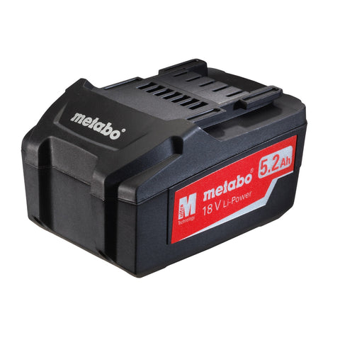 METABO 18 VOLT LITHIUM ION BATTERY 5.2ah