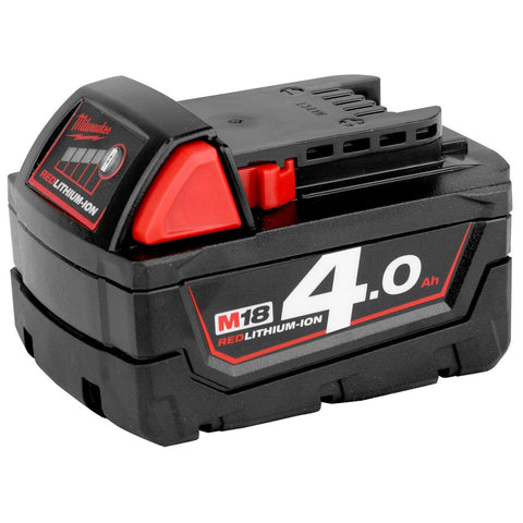 MILWAUKEE 18 VOLT 4.0ah LITHIUM ION BATTERY