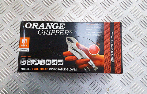 Orange Gripper Gloves