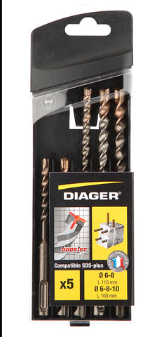 Diager 5piece SDS plus masonary drill bit set