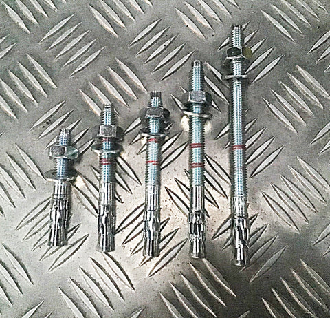 M10 MASONARY THRU-BOLTS various sizes