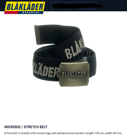 Blaklader stretch belt black