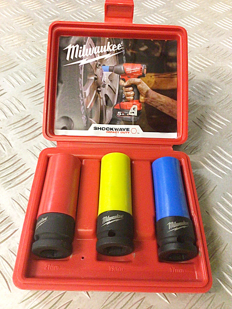 Milwaukee 3 piece Alloy Wheel Sockets – Bolt Bank